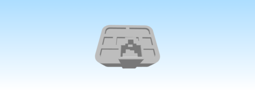 3D model of a firewall used to protect a computer network.