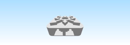 3D model of a Layer 3 network switch used for routing and switching.